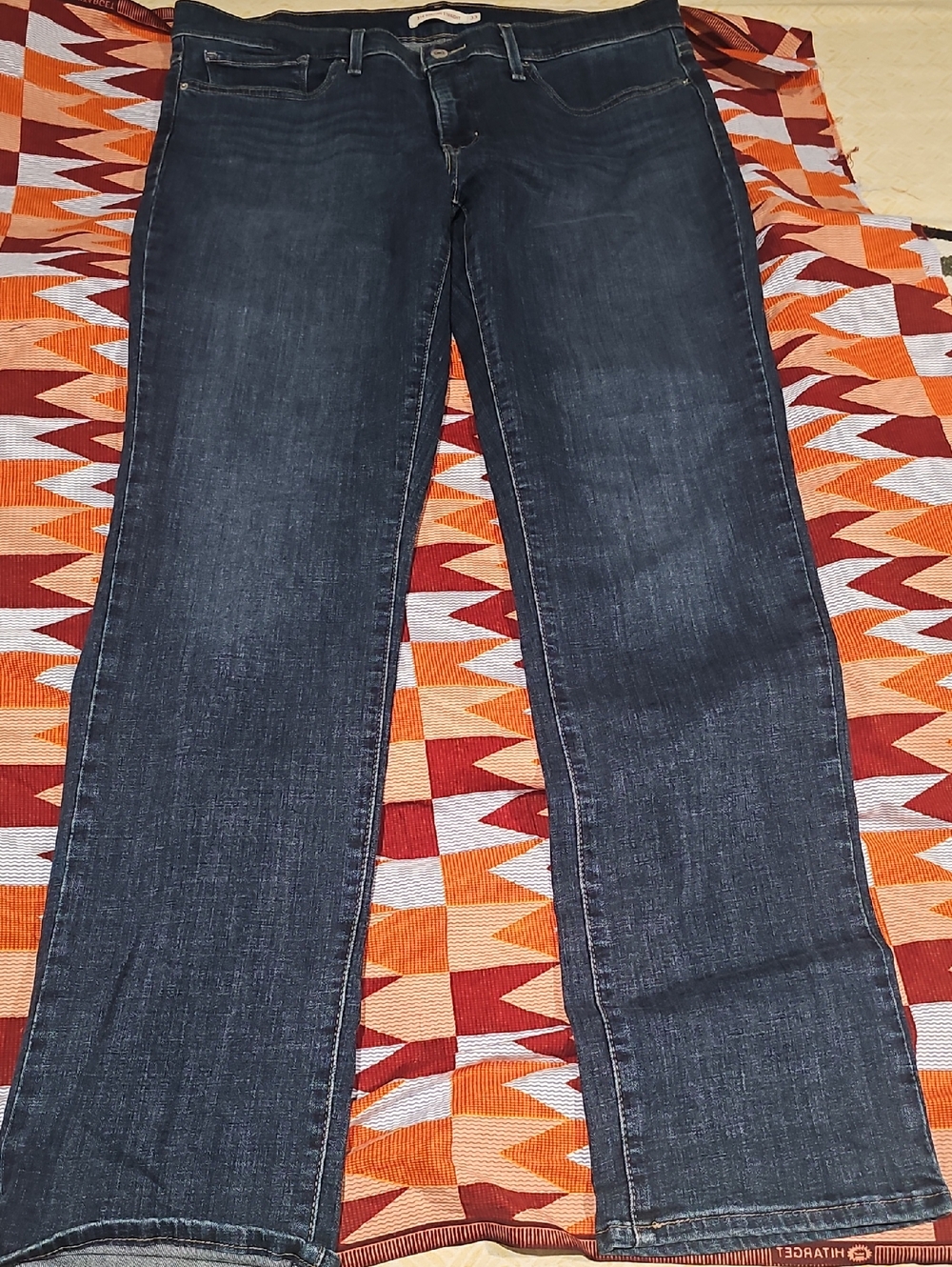 Size 33, 314 Shaping Straight Levis Strauss & Co. Blue Jeans